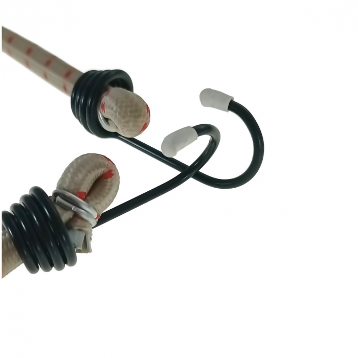 Chinga elastica FS-13906, 12mm X 100cm, pentru ancorare si fixare, uz general, bej [2]