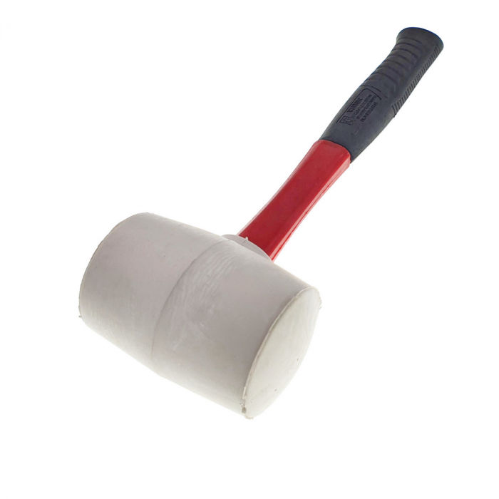 Ciocan de cauciuc alb, 500 g, lungime 290 mm, cu maner izolat [4]