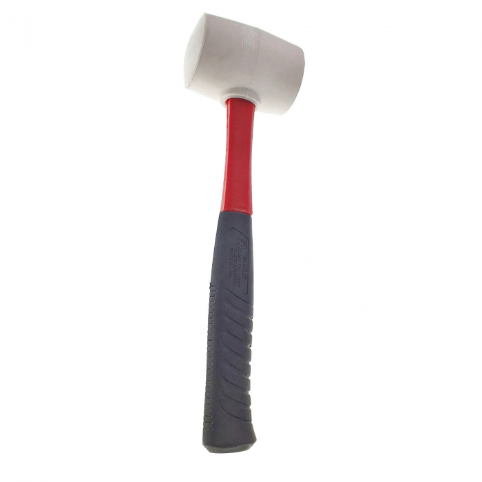Ciocan de cauciuc alb, 500 g, lungime 290 mm, cu maner izolat [3]