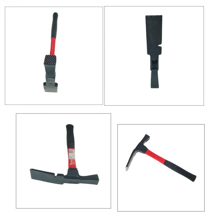 Ciocan zidar, 600g, coada din fibra de sticla, lungime maner 270 mm, Top Tools 02A913, rosu cu negru [5]