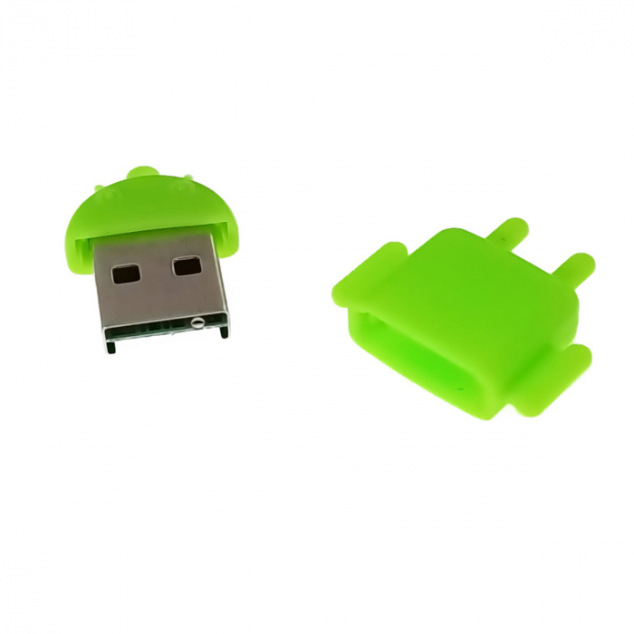 Cititor carduri microSD, Android CRA01GR, USB 2.0, verde [2]