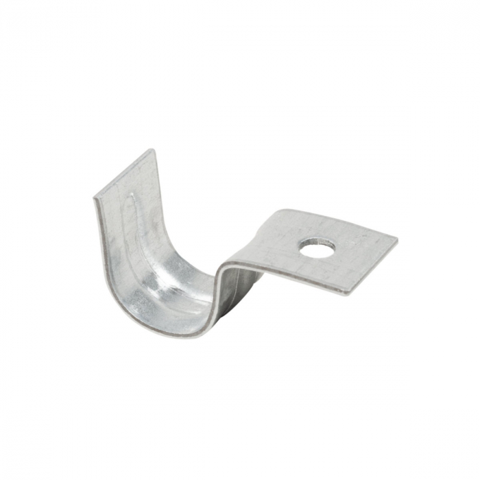 Clema metalica pentru prindere cablu, diametru 17 mm, otel zincat galvanic, argintie [2]