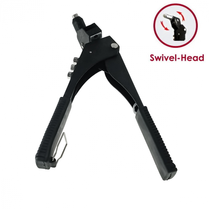 Cleste capsator pop nituri cu cap rotativ 360⁰, Jinma JINMA-10025, negru [3]