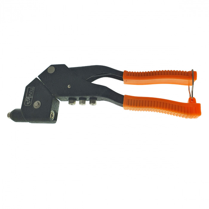 Cleste capsator pop nituri cu cap rotativ 360⁰, Soma Professional 10025, 4 capete, lungime 285mm, pentru nituri de 3mm - 4mm - 5mm [1]