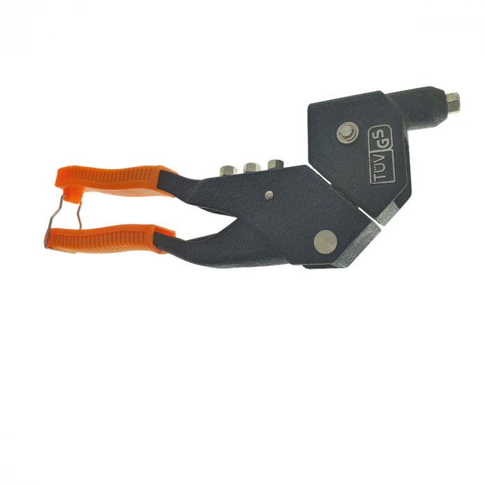 Cleste capsator pop nituri cu cap rotativ 360⁰, Soma Professional 10025, 4 capete, lungime 285mm, pentru nituri de 3mm - 4mm - 5mm [4]