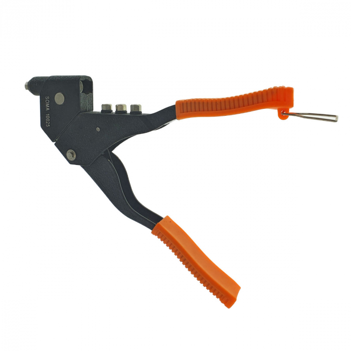 Cleste capsator pop nituri cu cap rotativ 360⁰, Soma Professional 10025, 4 capete, lungime 285mm, pentru nituri de 3mm - 4mm - 5mm [7]