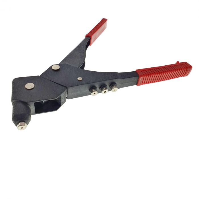Cleste capsator pop nituri cu cap rotativ, 4 capete, lungime 295mm, pentru nituri de 3mm - 4mm - 5mm, manere izolate [2]