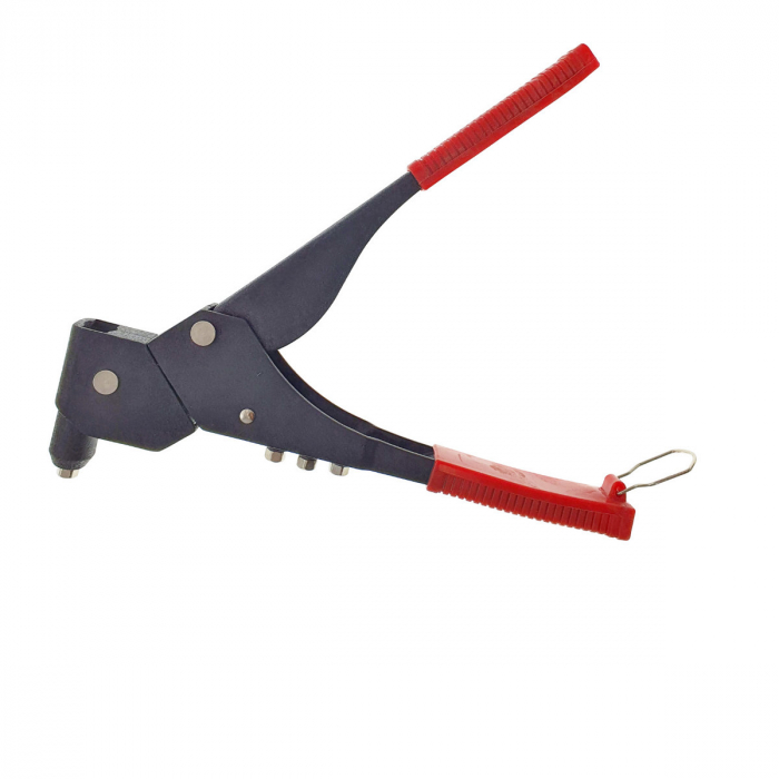 Cleste capsator pop nituri cu cap rotativ, 4 capete, lungime 295mm, pentru nituri de 3mm - 4mm - 5mm, manere izolate [3]