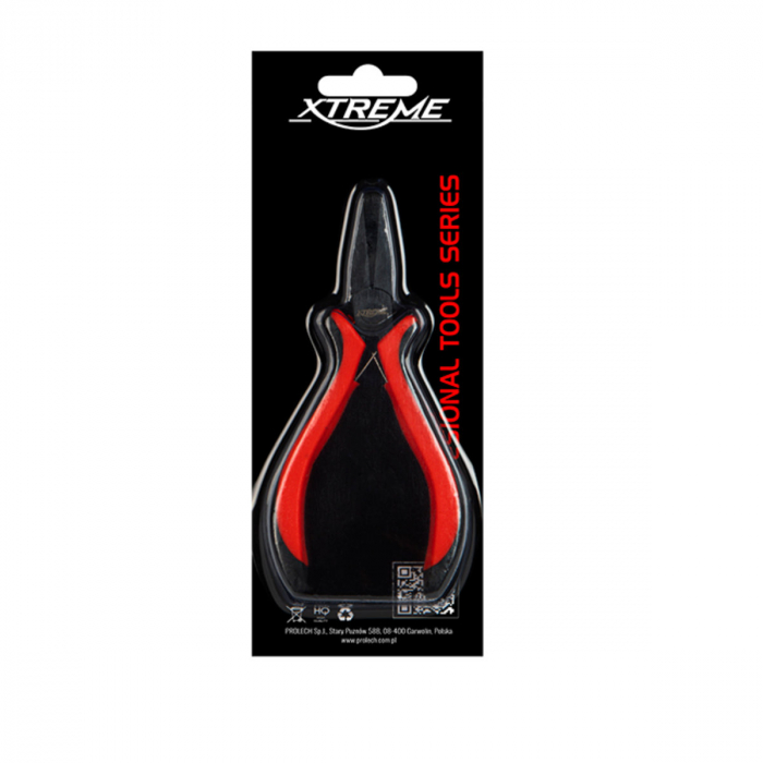 Cleste combinat, cu arc, Xtreme HY-21B 00563, 125mm, suprafata de prindere plana, rosu cu negru [5]