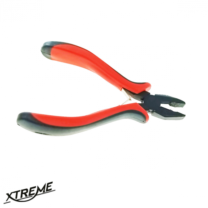 Cleste combinat, cu arc, Xtreme HY-21K 00566, 130mm, suprafata prindere zimtata, rosu cu negru [2]