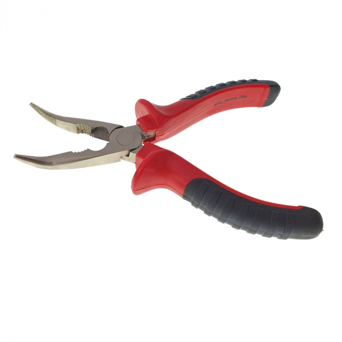 Cleste cu varf ascutit indoit, manere izolate, cu prindere antialunecare, lungime 160mm [1]