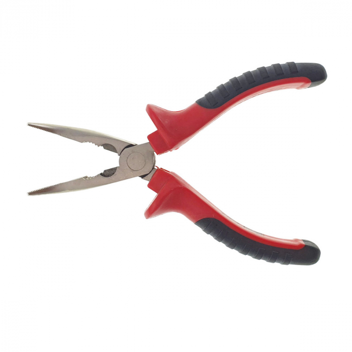 Cleste cu varf ascutit indoit, manere izolate, cu prindere antialunecare, lungime 160mm [3]