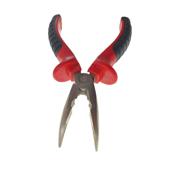Cleste cu varf ascutit indoit, manere izolate, cu prindere antialunecare, lungime 160mm [6]