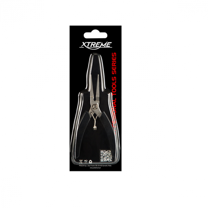 Cleste cu varf lung si ingust, cu arc, Xtreme AX104 00558, 130mm, negru [5]