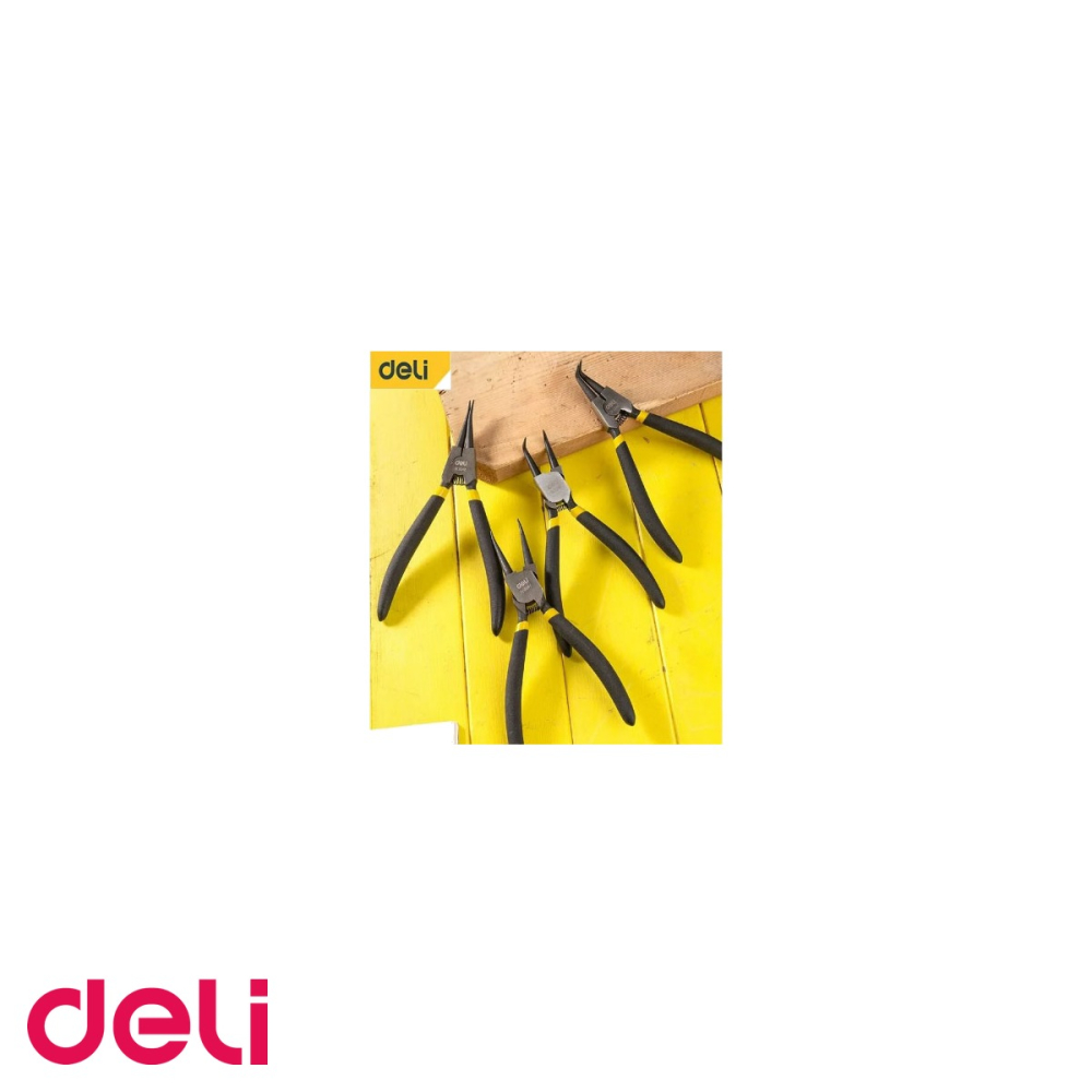 Cleste cu varf subtire pentru precizie Deli DL0341, 7 inch, otel carbon forjat, pentru lucru de fineţe [4]