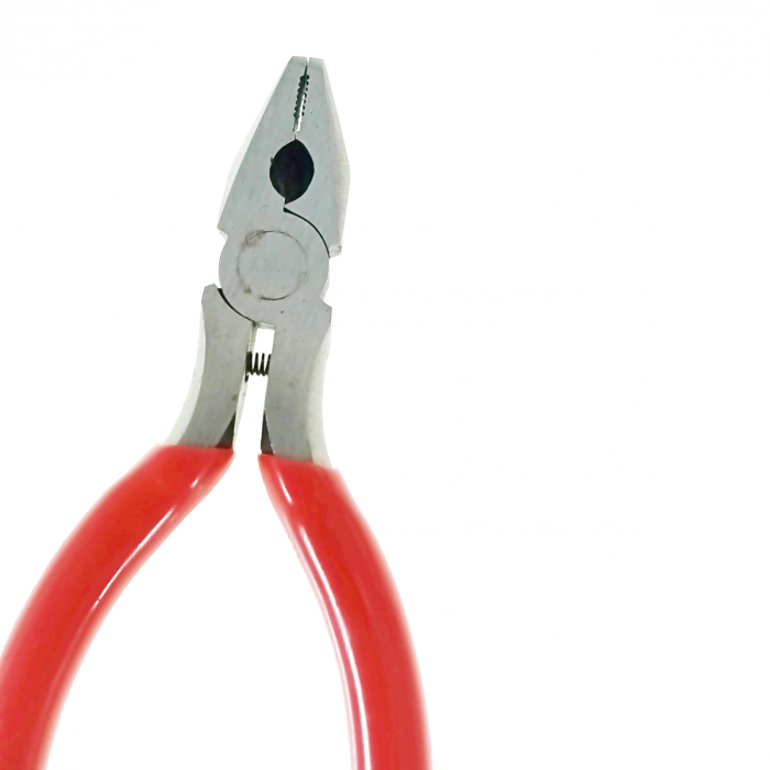 Cleste de precizie, cu arc, Xtreme 00546, 130mm, suprafata prindere zimtata, rosu [5]