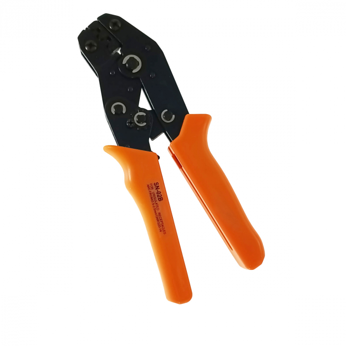 Cleste de sertizat pentru cabluri si terminale electrice, FS-10892, 0.5 - 2.5mm, negru cu portocaliu [2]