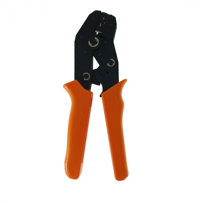 Cleste de sertizat pentru cabluri si terminale electrice, FS-10892, 0.5 - 2.5mm, negru cu portocaliu [4]
