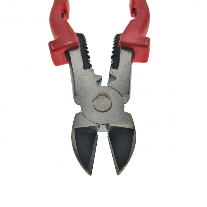 Cleste multifunctional cu taiere laterala si dezizolare cabluri, lungime 205mm, manere ergonomice [2]