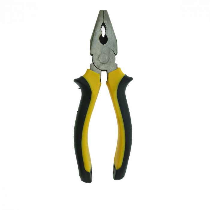 Cleste patent universal, FS-12672, cu maner izolat, latime varf 10mm, galben cu negru [3]