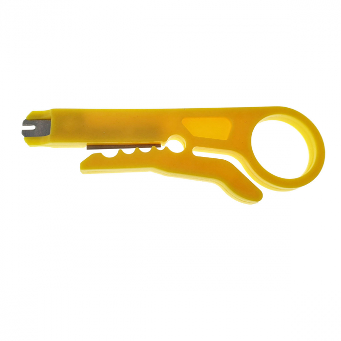 Cleste sertizare pentru mufe RJ45 8p8c, RJ12 6p6c, RJ 11 4p4c, cablare internet si telefon si cutter fire [5]