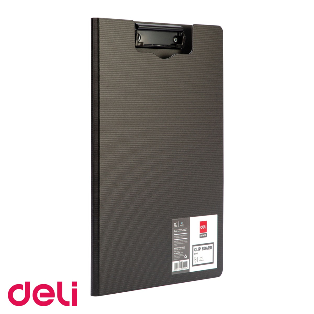 Clipboard dublu Deli, model 5440, cu spuma protectoare, negru/alb asortate, pentru birou si teren [4]