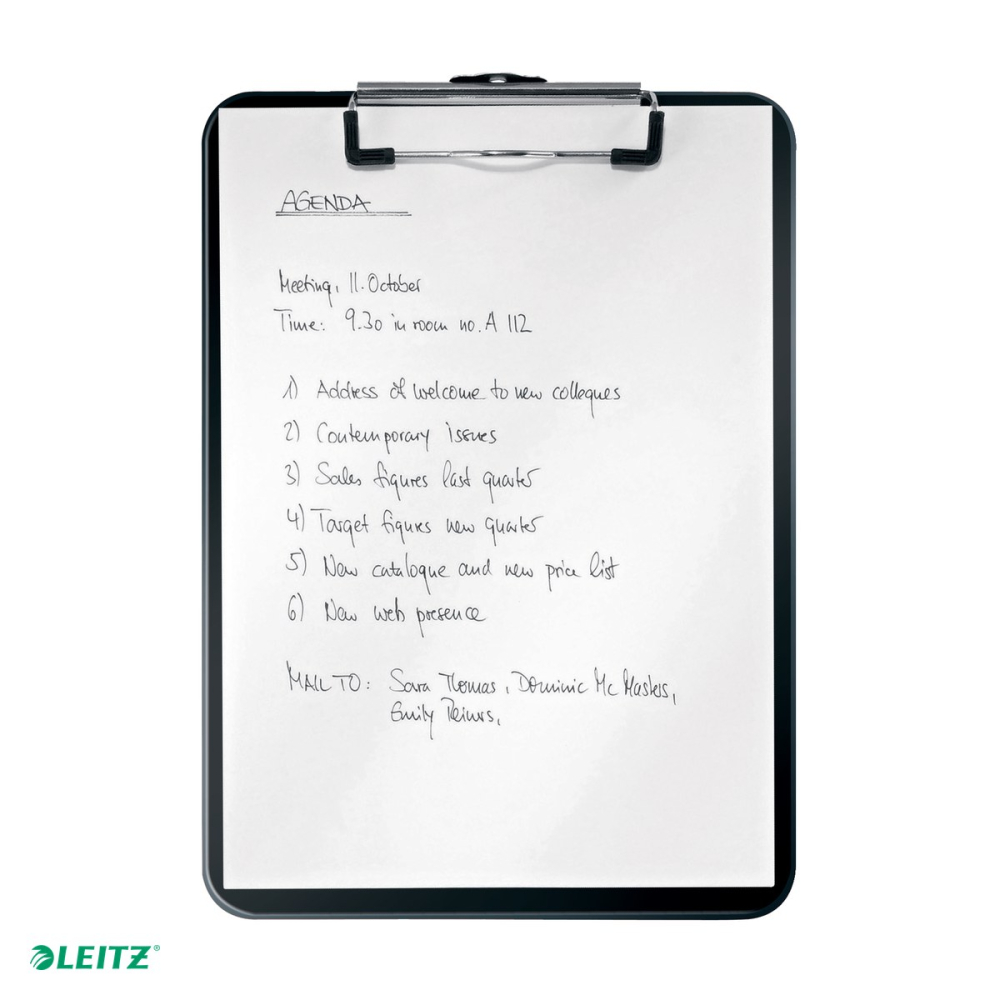 Clipboard Leitz WOW, simplu, PS, A4, capacitate 100 coli, negru [5]