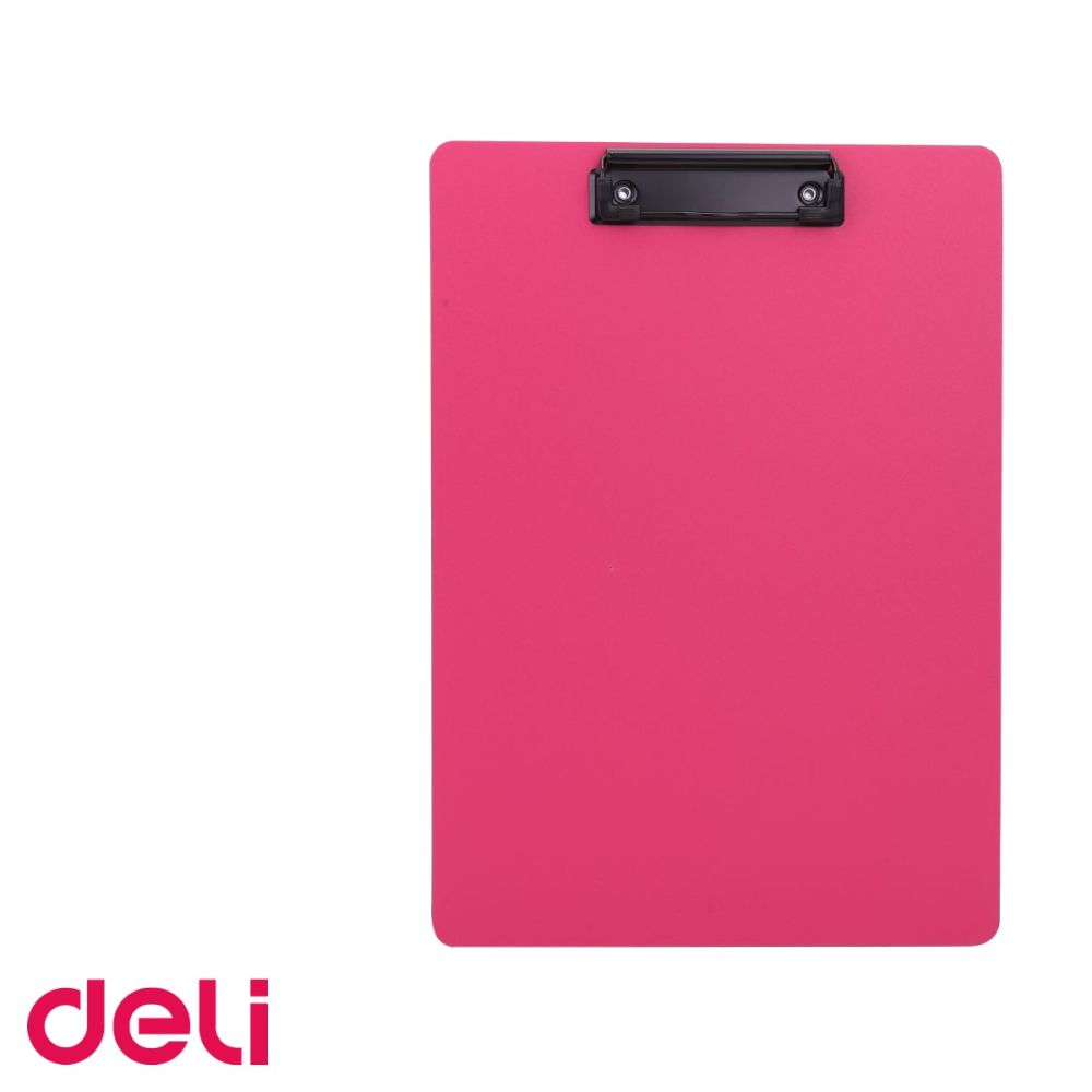 Clipboard simplu Deli, format A4, din polipropilena foam, culori neon asortate, pentru birou si scoala [5]