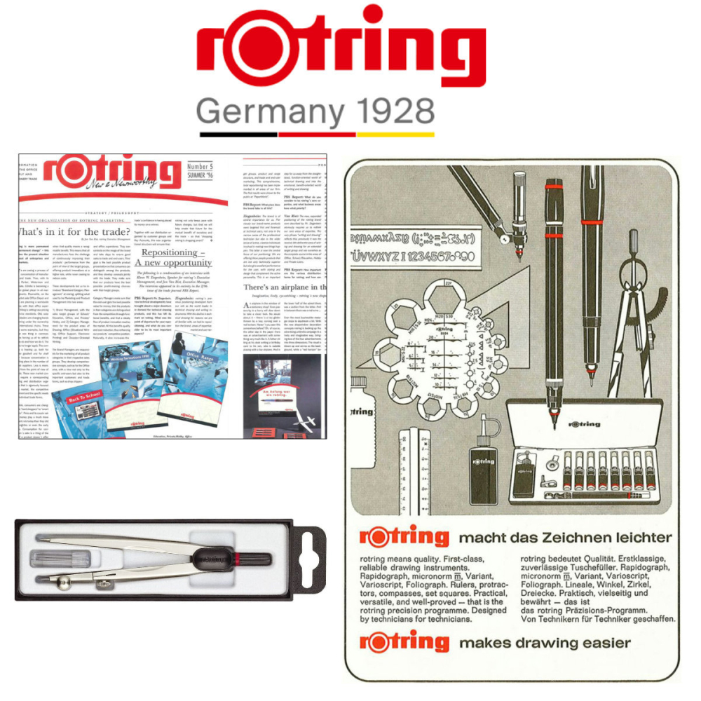 Compas Compact Mic Rotring cu Set Complet, pentru Desen Tehnic si Geometric, Brate Rigide de 130mm [5]