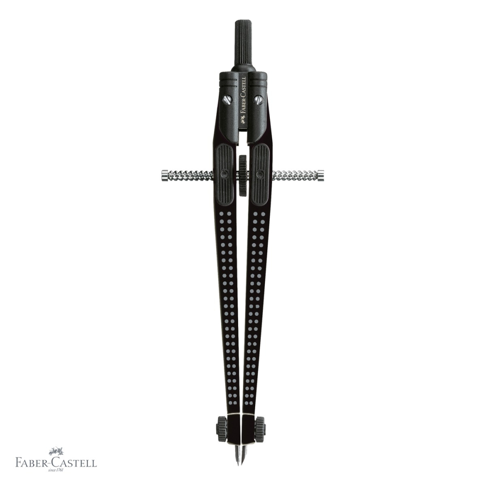 Compas Faber-Castell Quick-Set Grip, mecanism de blocare si rotita de derulare, pentru studenti [4]