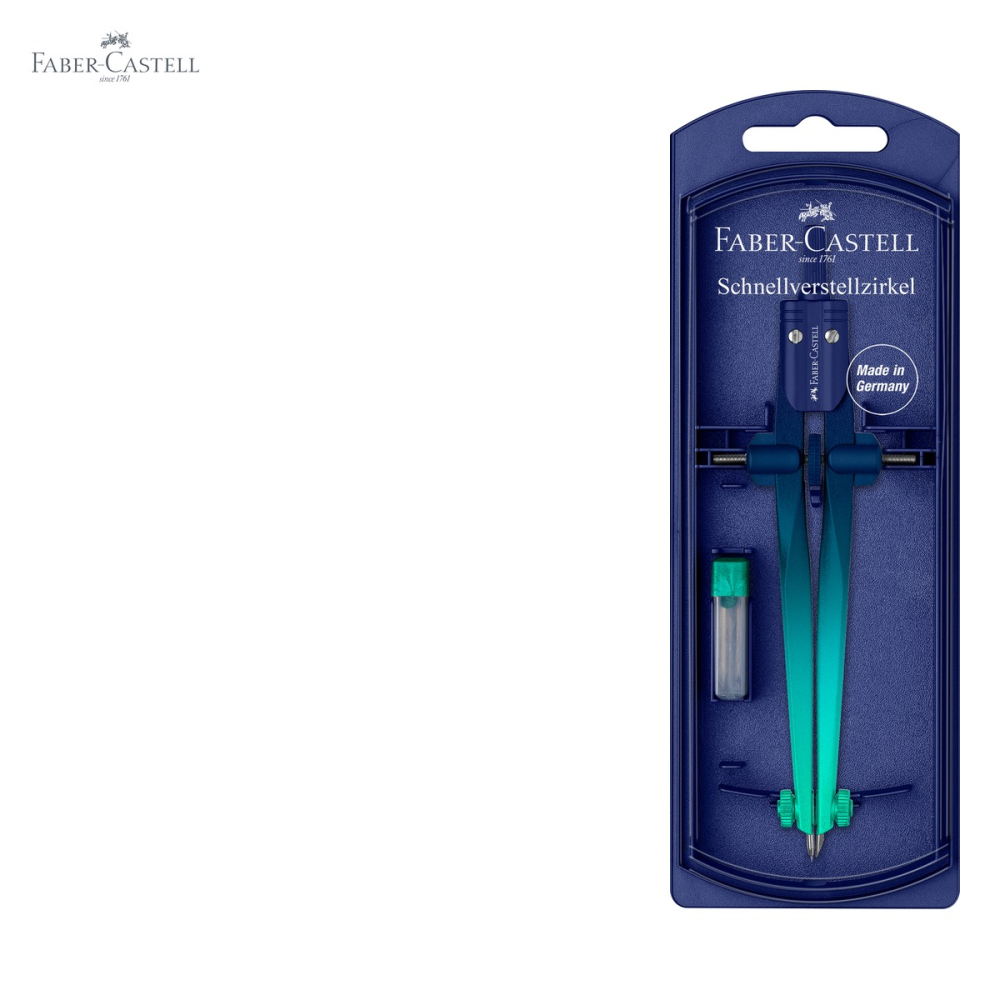 Compas Faber-Castell Stream Flow, reglare rapida, design ergonomic gradient, pentru scoala si desen tehnic [5]