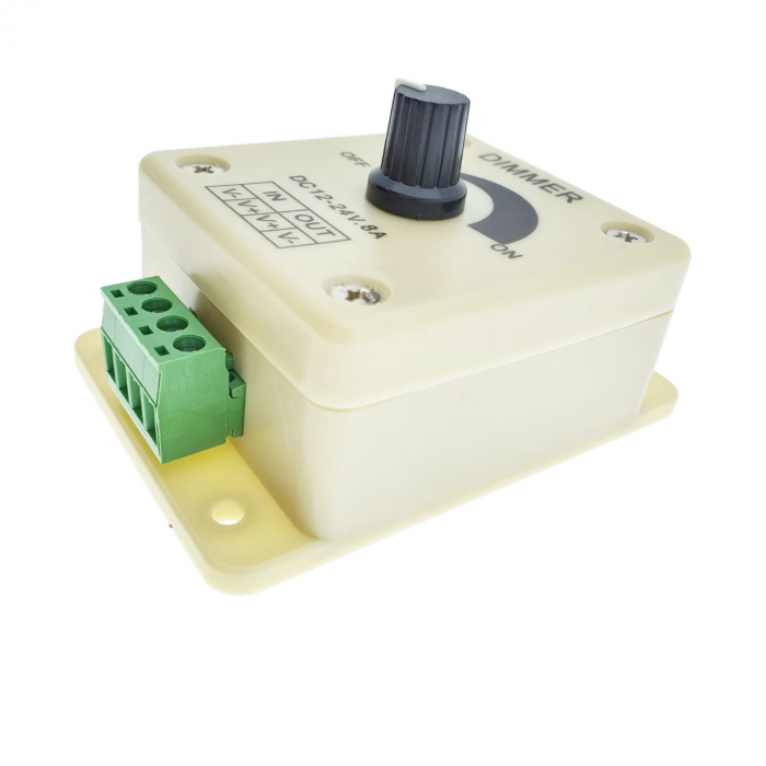 Comutator Led luminos reglabil DC 12-24V 8A, dimmer controller maxim 96W [4]