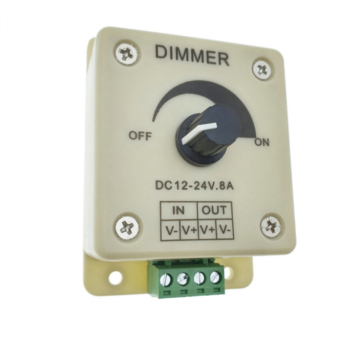 Comutator Led luminos reglabil DC 12-24V 8A, dimmer controller maxim 96W [5]