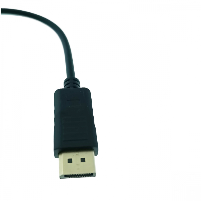 Convertor adaptor Displayport DP tata la HDMI mama, 1080p la 60Hz, cablu 15cm, negru [3]