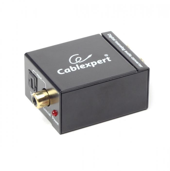 Convertor audio digital - analogic, Cablexpert 08257, cu alimentator 5V DC inclus, negru [4]