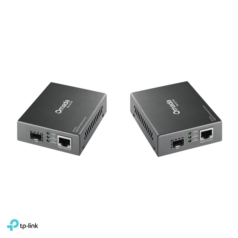 Convertor media Gigabit TP-Link Omada MC220L, slot SFP 1000M, port RJ45 10/100/1000 Mbps, fara modul SFP, MC220L [4]