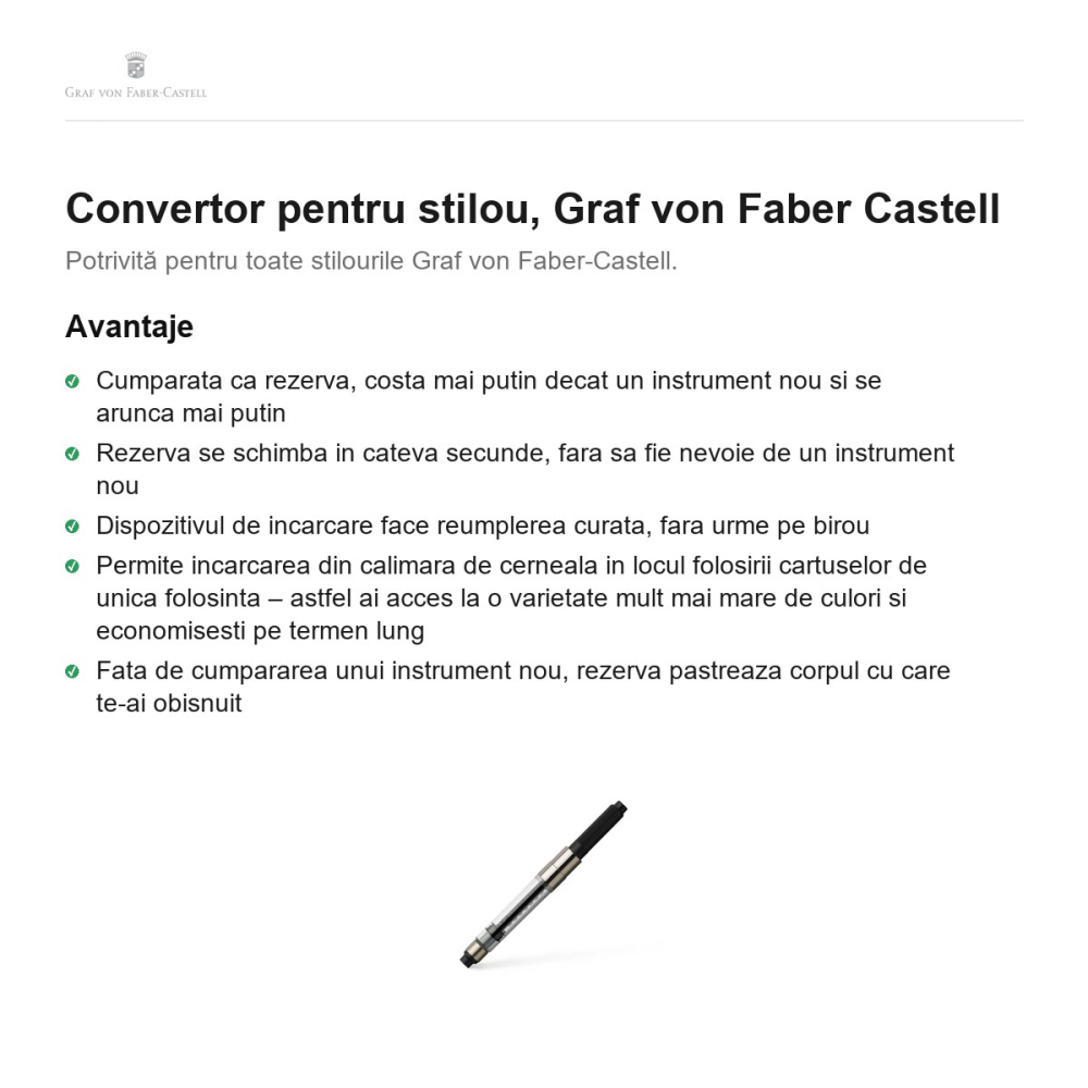 Convertor pentru stilou, Graf von Faber Castell [2]
