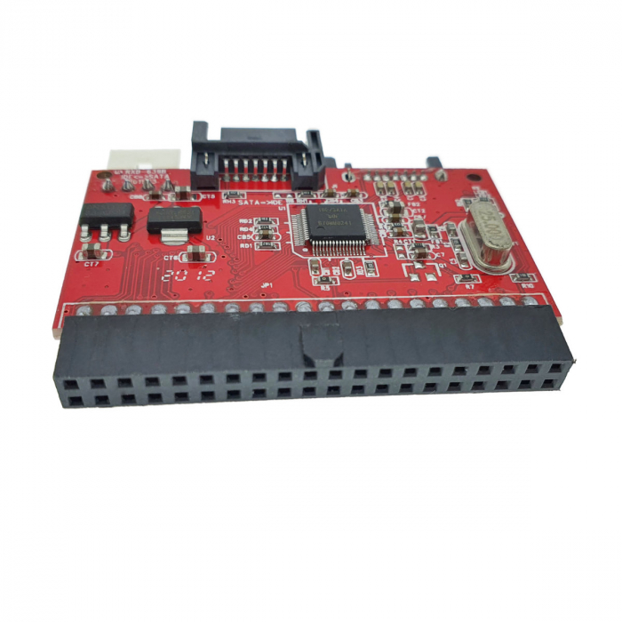 Convertor placa adaptor IDE 40 pini la SATA, cu cabluri, transmisie bidirectionala [2]