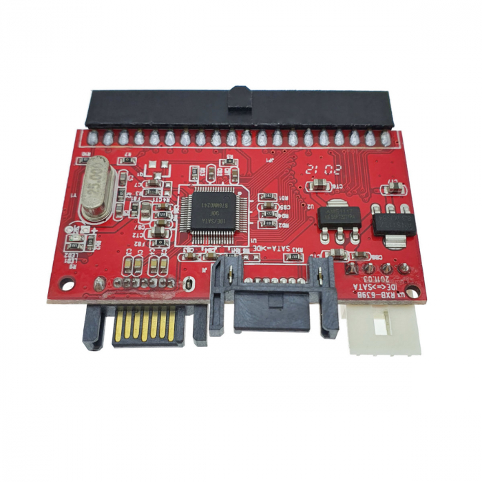 Convertor placa adaptor IDE 40 pini la SATA, cu cabluri, transmisie bidirectionala [3]