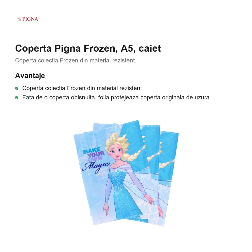 Coperta Pigna Frozen, A5, caiet [2]