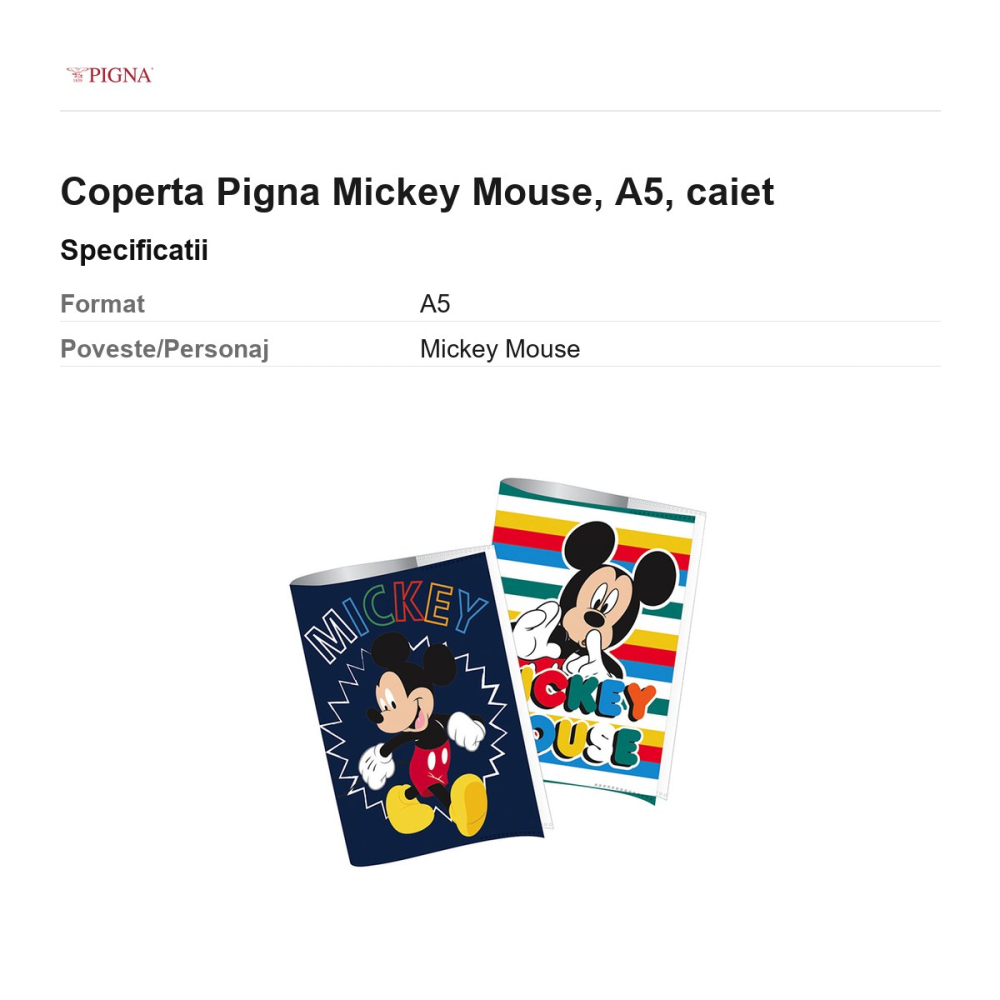 Coperta Pigna Mickey Mouse, A5, caiet [3]