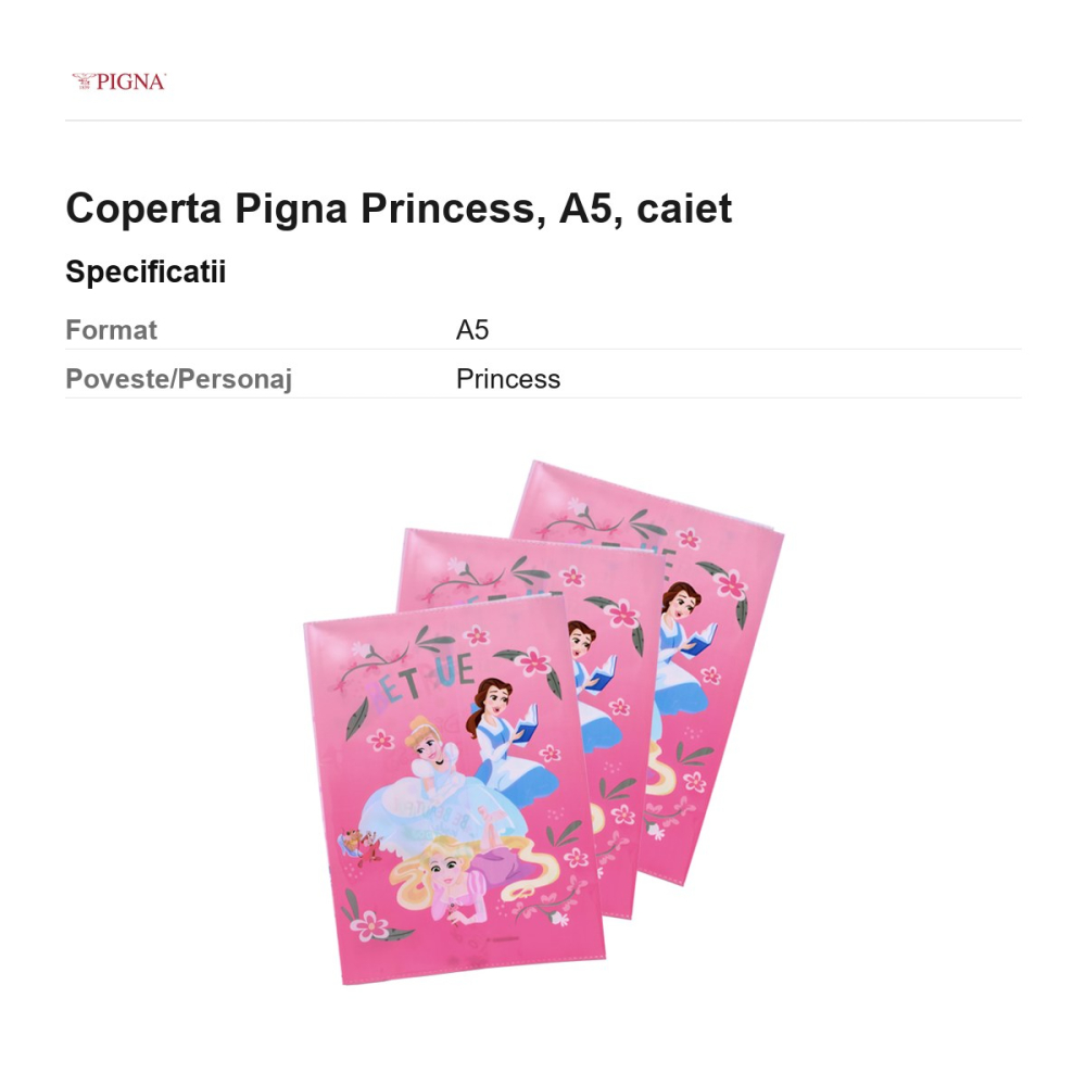 Coperta Pigna Princess, A5, caiet [3]