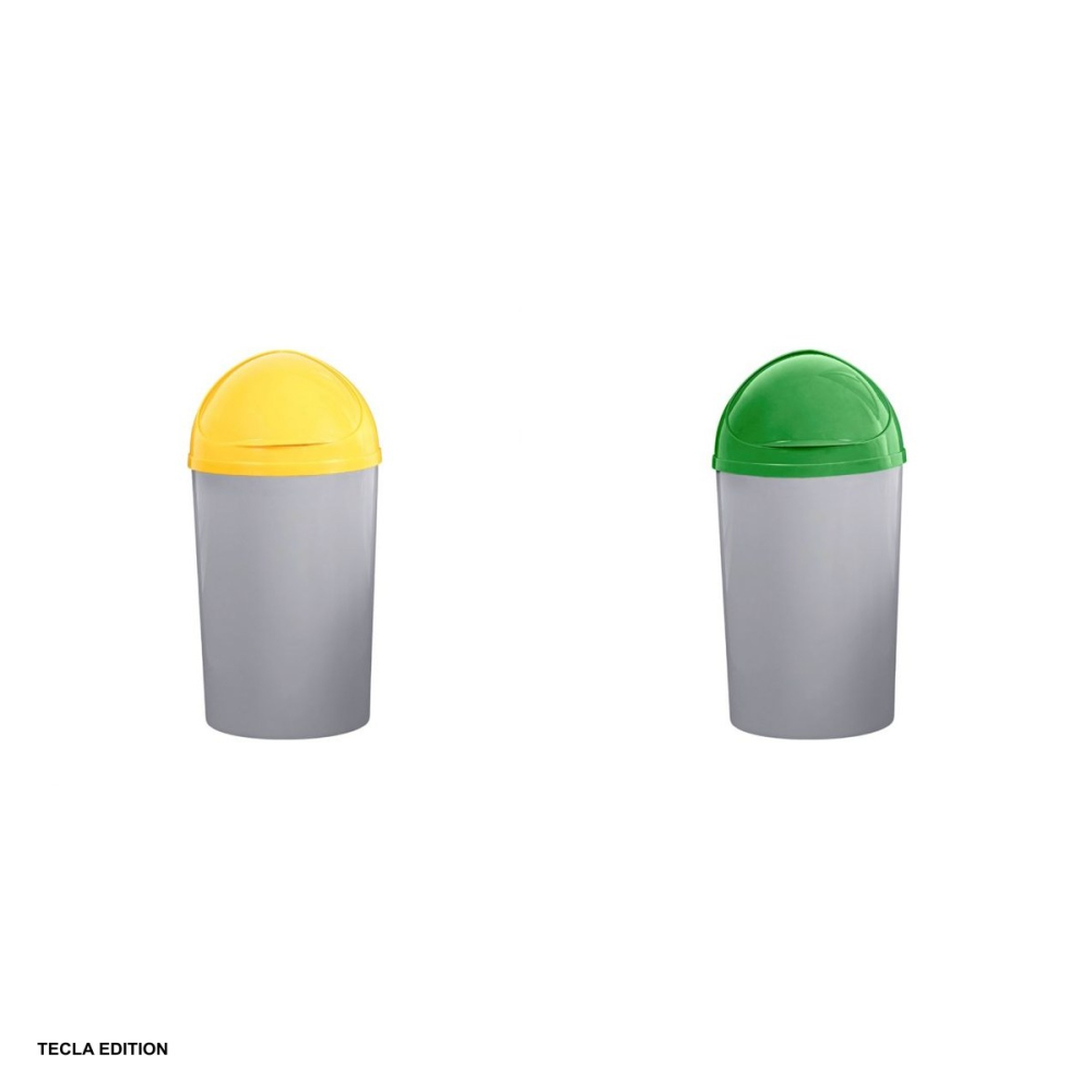 Cos de gunoi Cosmo cu capac glisant, capacitate 30 l, pentru colectare selectiva, din plastic rezistent [4]