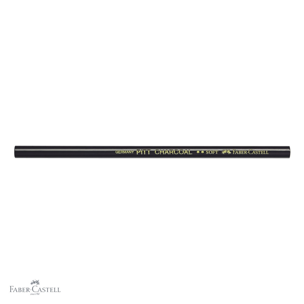 Creion carbune natural Faber-Castell Pitt Monochrome, grad soft, pentru desen artistic [4]