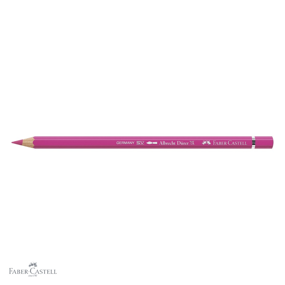 Creion colorat acuarela Faber-Castell Albrecht Durer 128 roz purple deschis, mina 3.8mm, pentru artisti [4]