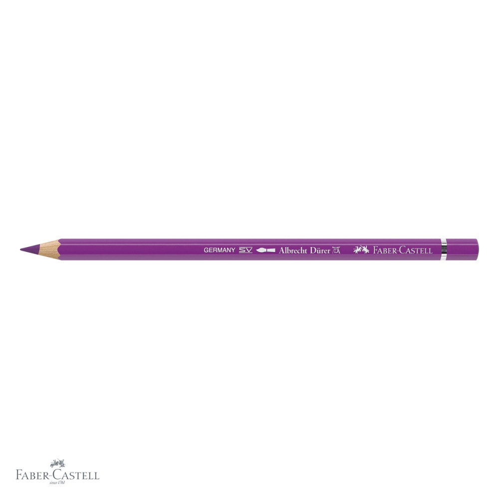 Creion colorat acuarela Faber-Castell Albrecht Durer 134 purpuriu, mina 3.8mm, pentru artisti [4]