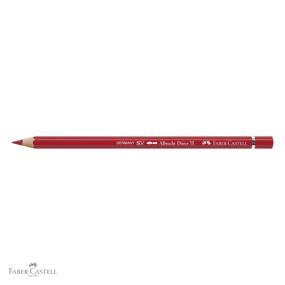 Creion colorat acuarela Faber-Castell Albrecht Durer 223 rosu intens, mina 3.8mm, pentru artisti [4]