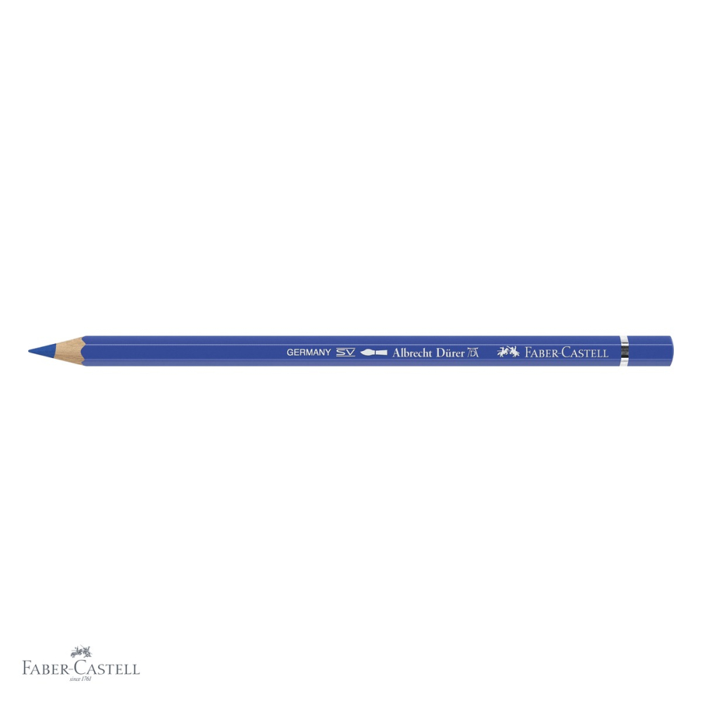 Creion colorat acuarela Faber-Castell Albrecht Durer albastru cobalt 143, mina 3.8mm, pentru artisti [4]