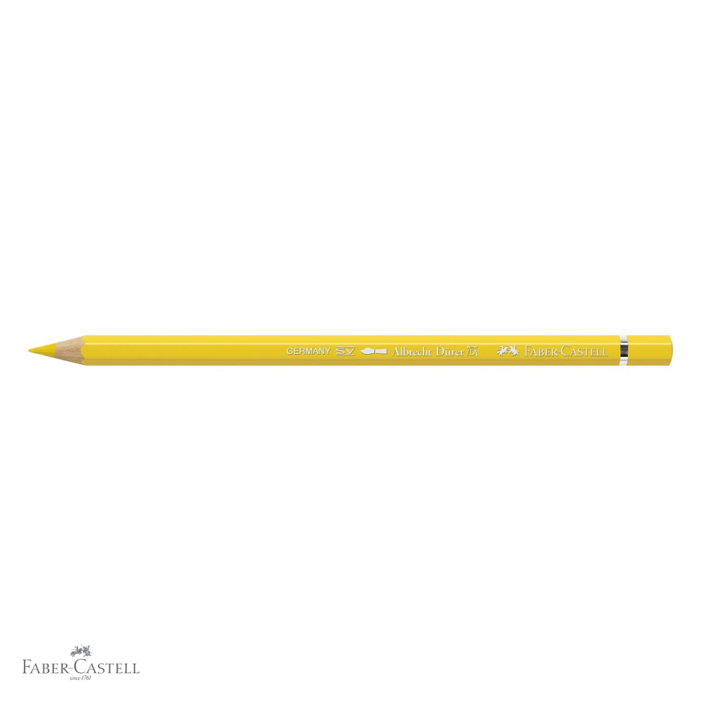 Creion colorat acuarela Faber-Castell Albrecht Durer galben cadmium 107, mina 3.8mm, pentru artisti [4]
