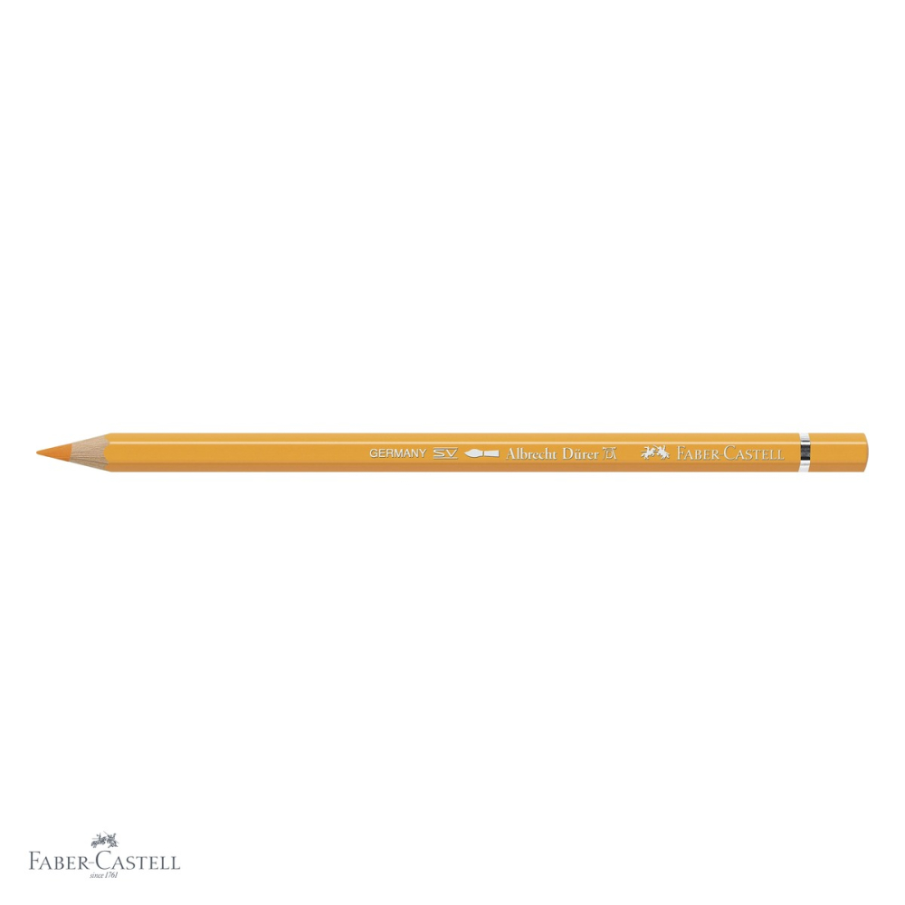 Creion colorat acuarela Faber-Castell Albrecht Durer galben crom inchis 109, mina 3.8mm, pentru artisti [4]